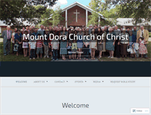 Tablet Screenshot of mtdorachurchofchrist.org